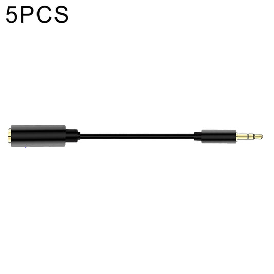 5 PCS 13cm Metal 3.5mm Audio 4 Pole Female to 3 Pole Male Microphone Adapter Cable