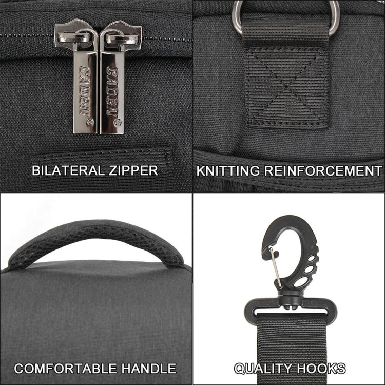 CADEN D1 Waterproof Crossbody Shoulder SLR Camera Bag, Size: 19 x 13x 21cm