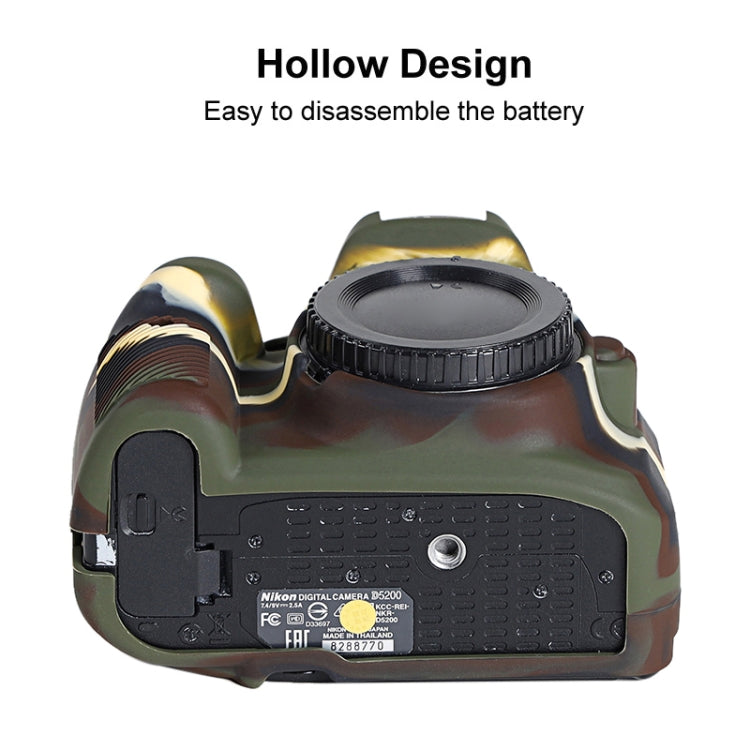 Soft Silicone Protective Case for Nikon D5200, For Nikon D5200