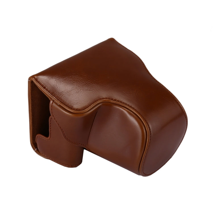 Full Body Camera PU Leather Case Bag with Strap for Canon EOS M6