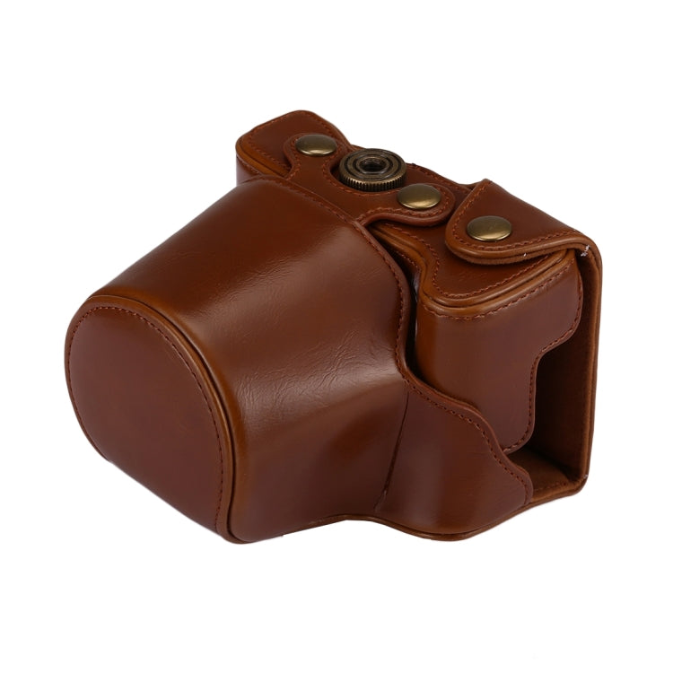 Full Body Camera PU Leather Case Bag with Strap for Canon EOS M6