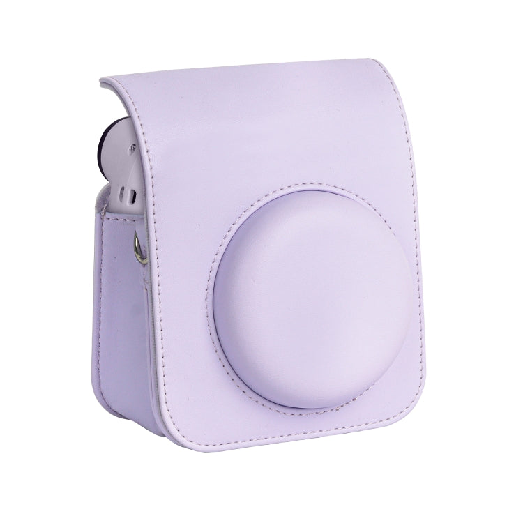 For FUJIFILM instax mini 12 Full Body Leather Case Camera Bag with Strap
