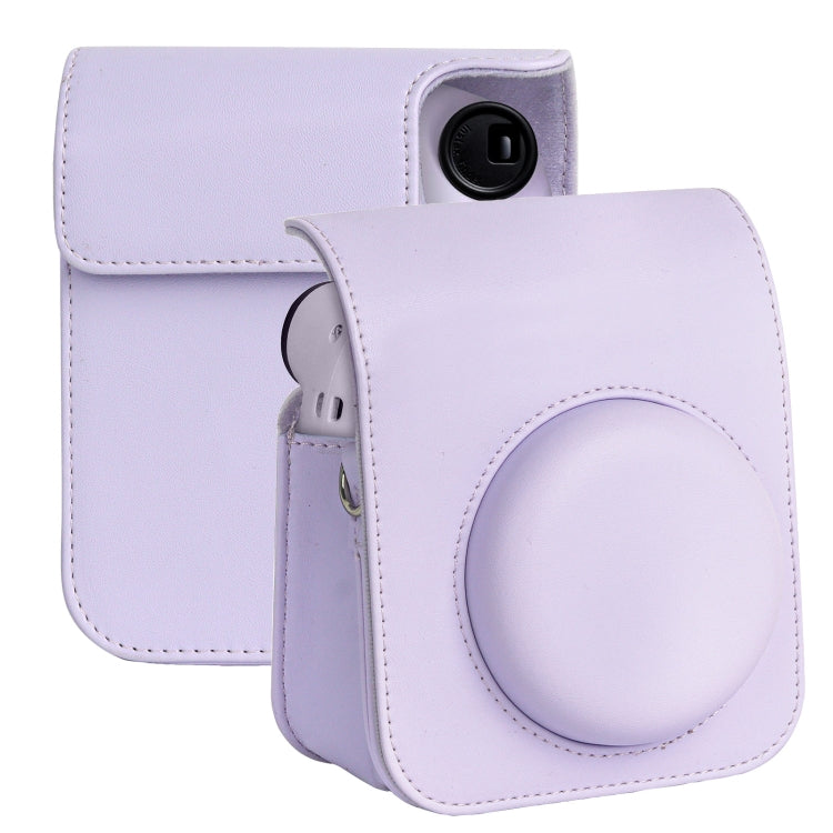 For FUJIFILM instax mini 12 Full Body Leather Case Camera Bag with Strap