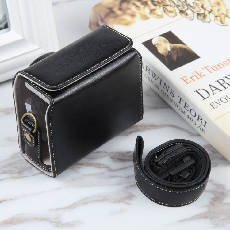 For Sony ZV-1F Vlog Camera Full Body Magnetic Leather Camera Case Bag with Strap