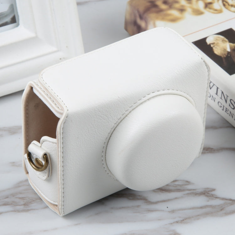 For Sony ZV-1F Vlog Camera Full Body Magnetic Leather Camera Case Bag with Strap