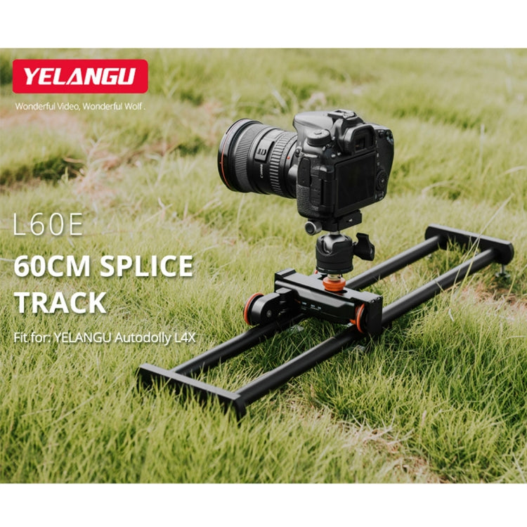 YELANGU YLG0119A 60cm Splicing Slide Rail Track + Trolley Rail Buckle for SLR Cameras / Video Cameras