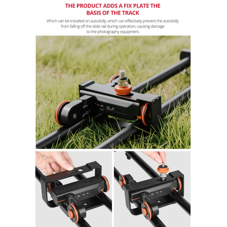 YELANGU YLG0119A 60cm Splicing Slide Rail Track + Trolley Rail Buckle for SLR Cameras / Video Cameras