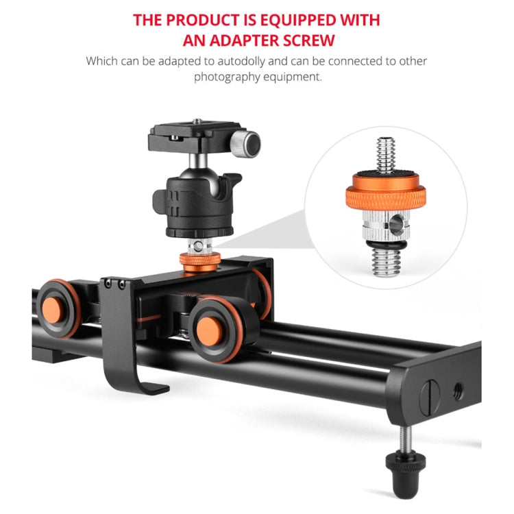 YELANGU YLG0119A 60cm Splicing Slide Rail Track + Trolley Rail Buckle for SLR Cameras / Video Cameras