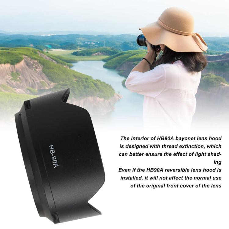 HB-90A Lens Hood Shade for Nikon Z DX 50-250mm f4.5-6.3 VR lens.
