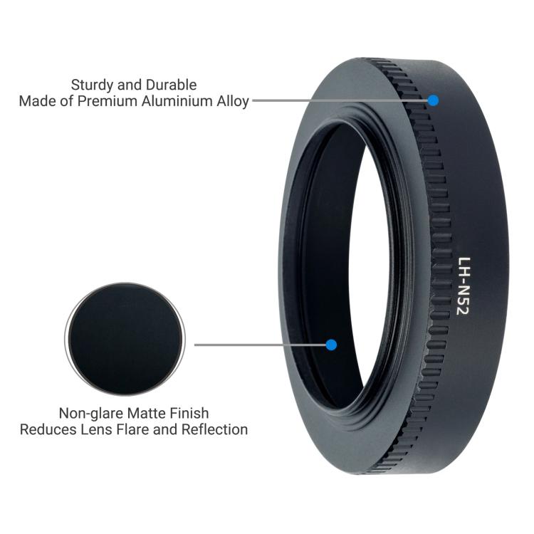 LH-N52 Lens Hood Shade for Nikon Z 28mm F2.8/Z 40mm F2 lens