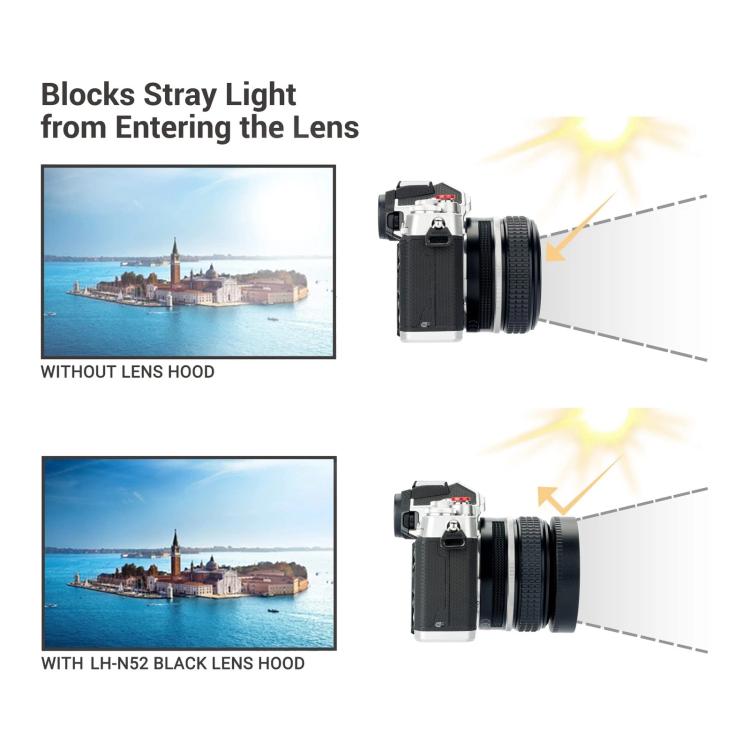 LH-N52 Lens Hood Shade for Nikon Z 28mm F2.8/Z 40mm F2 lens