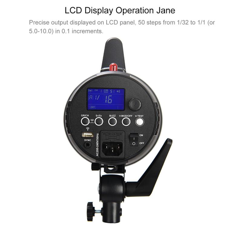 Godox Gemini GS300II Studio Flash Light 300Ws Bowens Mount Strobe Flash