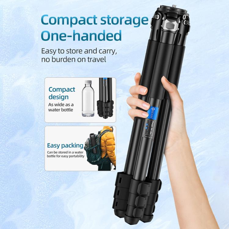 BEXIN RK264 Portable Collapsible Aluminum Alloy Camera Tripod