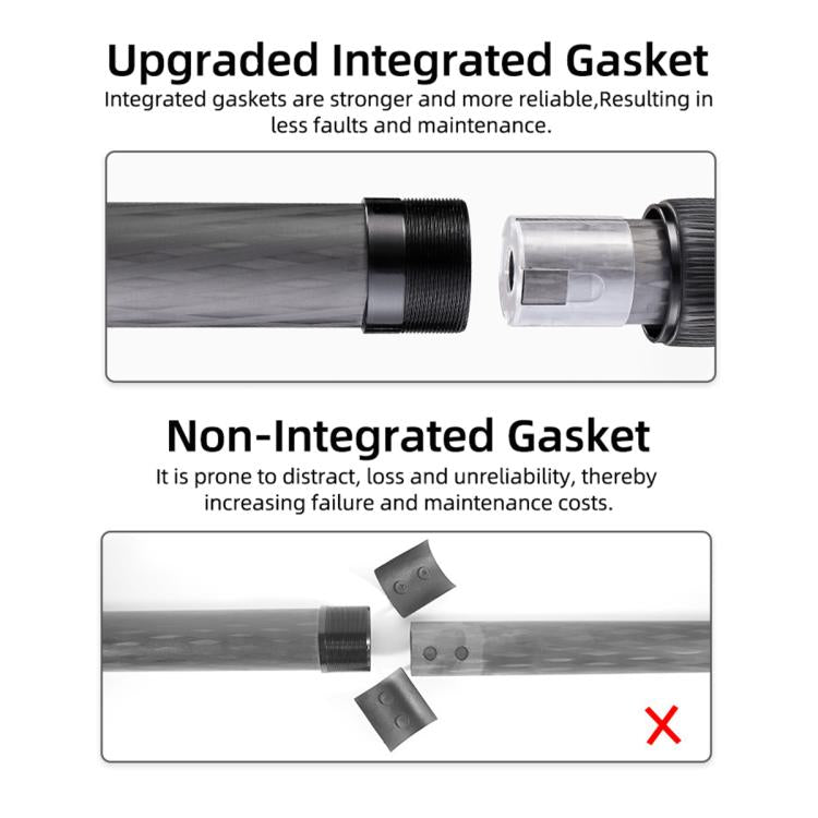 BEXIN W-334C Portable DSLR Camera 2 in 1 Carbon Fiber Tripod Detachable Monopod