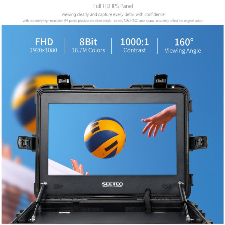 SEETEC WPC215 21.5 inch 1000nit High Bright Portable Carry-on Director Monitor Full HD 1920x1080 Monitor