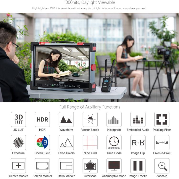 SEETEC P215 PRO-CO 21.5 inch 1000nit High Bright Broadcast Monitor Full HD 1920x1080Monitor