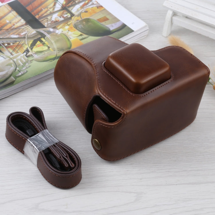 Full Body Camera PU Leather Case Bag with Strap for Olympus E-PL3 / E-PM1