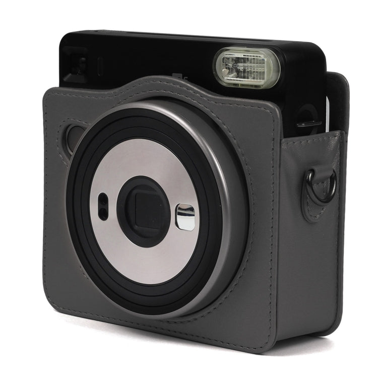 Pearly Lustre PU Leather Case Bag for FUJIFILM Instax SQUARE SQ6 Camera, with Adjustable Shoulder Strap