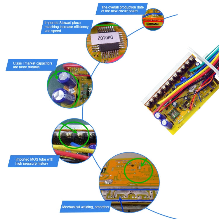 64V-60V-48V 500W Smart Electric Vehicle Controller For Two-wheeled Tricycle