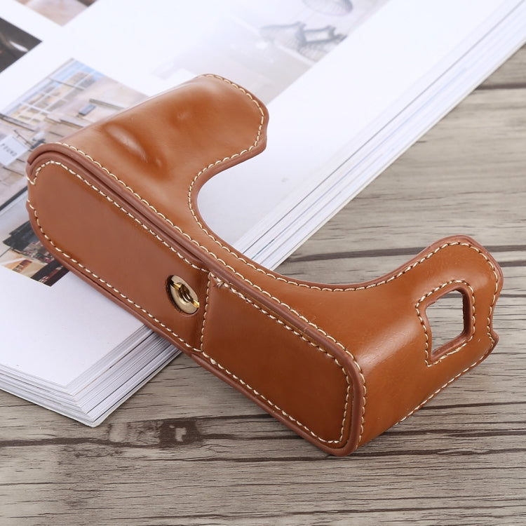 1/4 inch Thread PU Leather Camera Half Case Base for FUJIFILM X100F, For FUJIFILM X100F