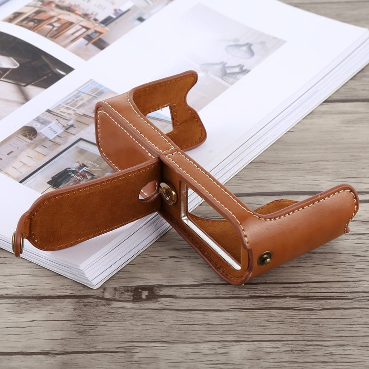 1/4 inch Thread PU Leather Camera Half Case Base for FUJIFILM X100F, For FUJIFILM X100F
