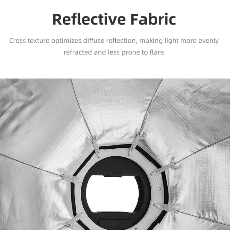 TRIOPO KS55 55cm Speedlite Flash Octagon Parabolic Softbox Diffuser with Bracket Mount Handle