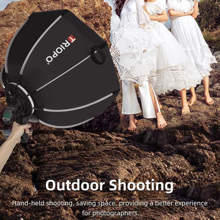 TRIOPO KS55 55cm Speedlite Flash Octagon Parabolic Softbox Diffuser with Bracket Mount Handle