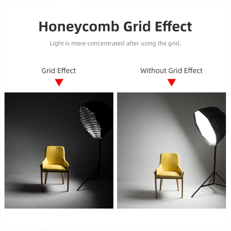 TRIOPO S55 Diameter 55cm Honeycomb Grid Octagon Softbox Reflector Diffuser for Studio Speedlite Flash Softbox