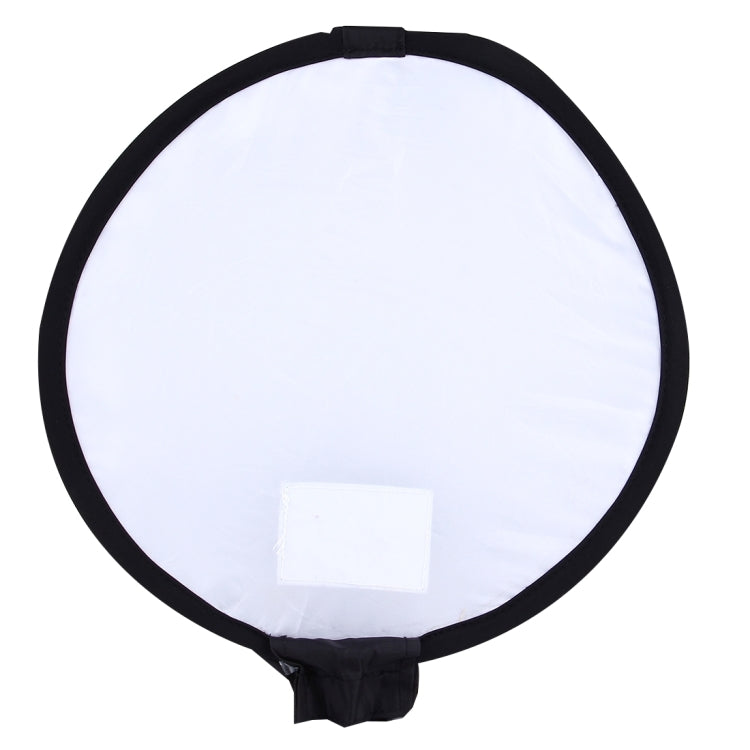 30cm Universal Round Style Flash Folding Soft Box, Without Flash Light Holder(Black + White)