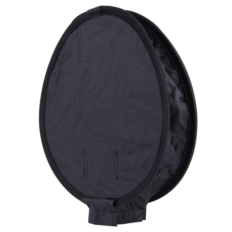 30cm Universal Round Style Flash Folding Soft Box, Without Flash Light Holder(Black + White)