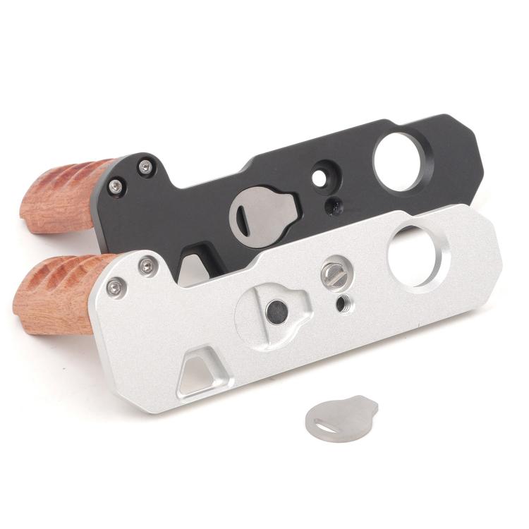 Wooden Hand Grip Arca Quick Release Plate Aluminum Alloy Base for Nikon F / FTn / FT2 / FT3