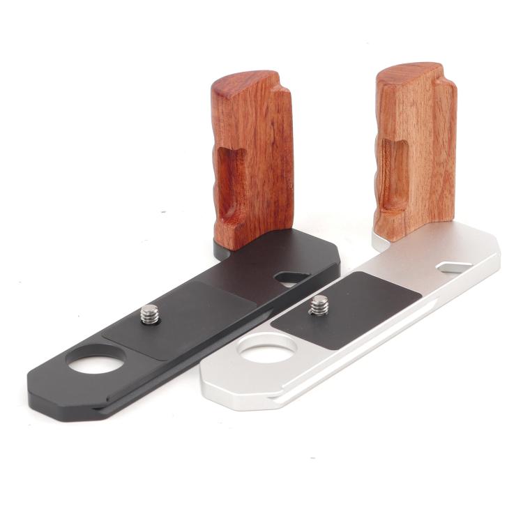 Wooden Hand Grip Arca Quick Release Plate Aluminum Alloy Base for Nikon F / FTn / FT2 / FT3