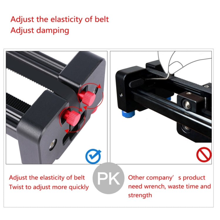YELANGU YLG0109I 50cm / 100cm (Installs on Tripod) Slide Rail Track for DSLR / SLR Cameras / Video Cameras