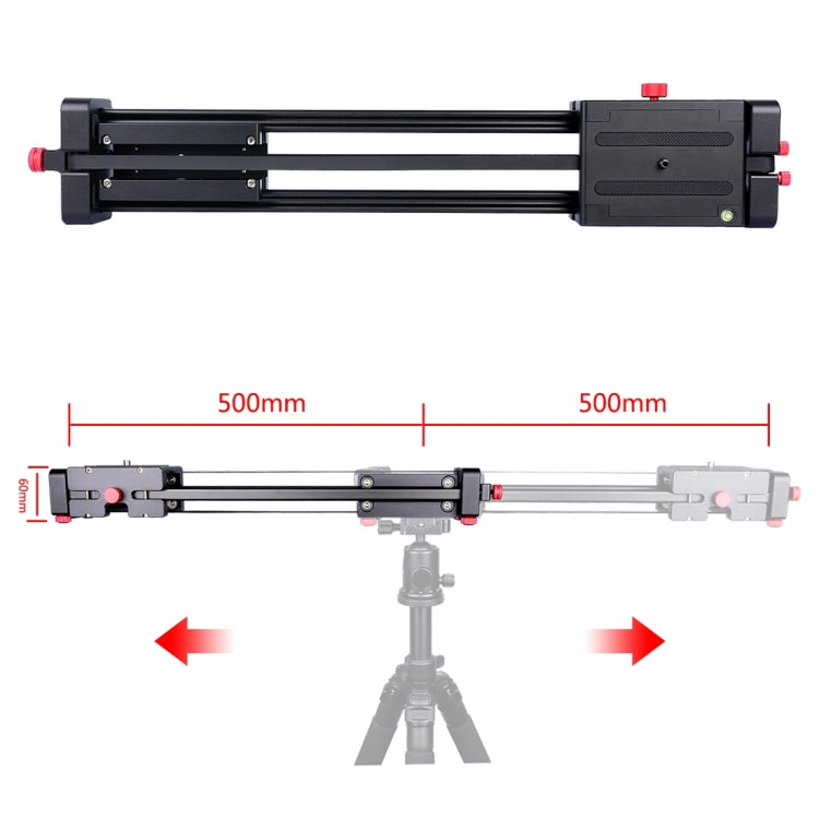 YELANGU YLG0109I 50cm / 100cm (Installs on Tripod) Slide Rail Track for DSLR / SLR Cameras / Video Cameras