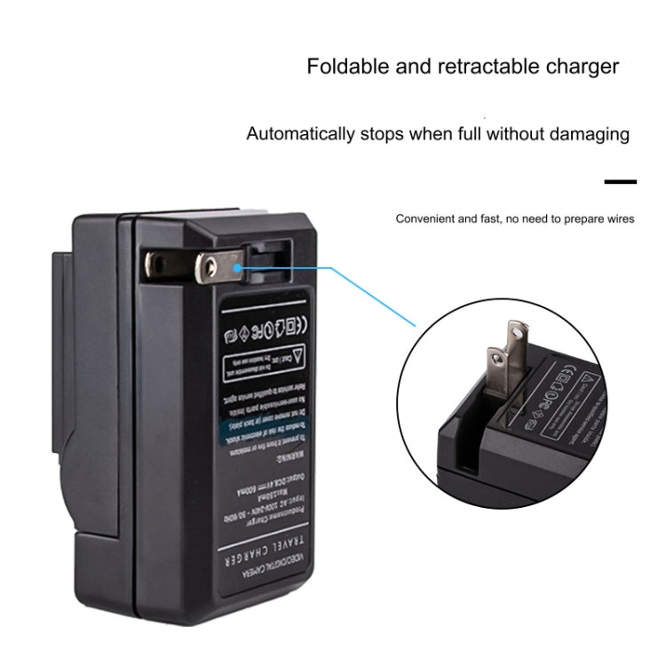 PULUZ US Plug Battery Charger for Olympus PS-BLS5 Battery