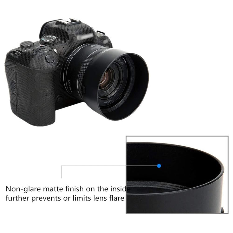ES-65B Lens Hood Shade for Canon RF 50mm F1.8 STM Lens