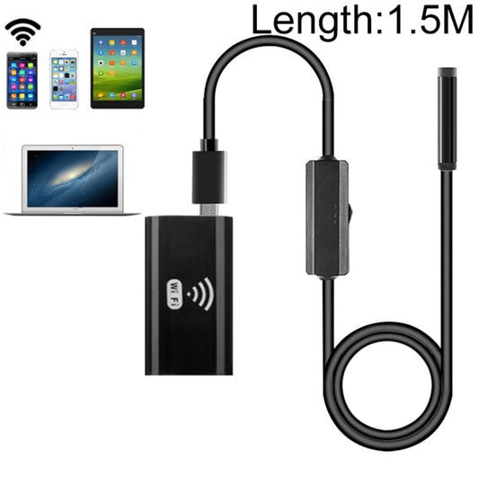 F99 HD Mobile Phone Endoscope, 8mm Waterproof Pipe Endoscope, Wifi Version, Hardwire, Length: 1.5m
