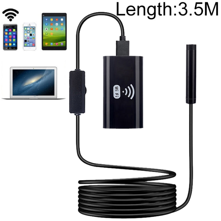 F99 HD Mobile Phone Endoscope, 8mm Waterproof Pipe Endoscope, Wifi Version, Hardwire, Length: 3.5m
