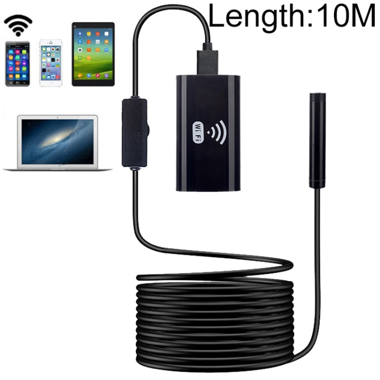 F99 HD Mobile Phone Endoscope, 8mm Waterproof Pipe Endoscope, Wifi Version, Hardwire, Length: 10m