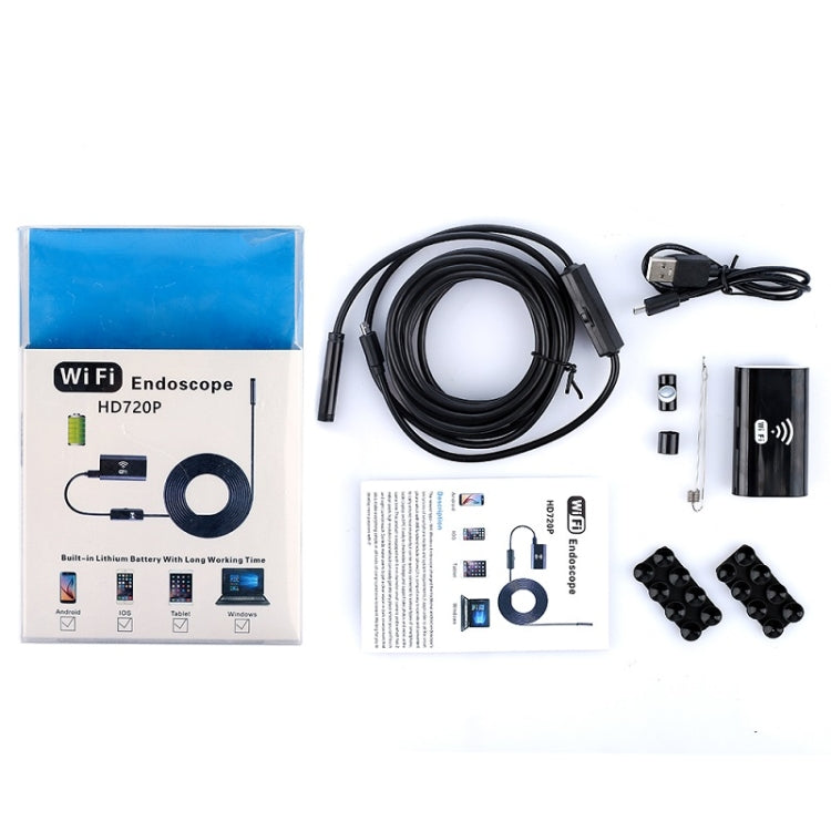 F99 HD Mobile Phone Endoscope, 8mm Waterproof Pipe Endoscope, Wifi Version, Hardwire, Length: 10m