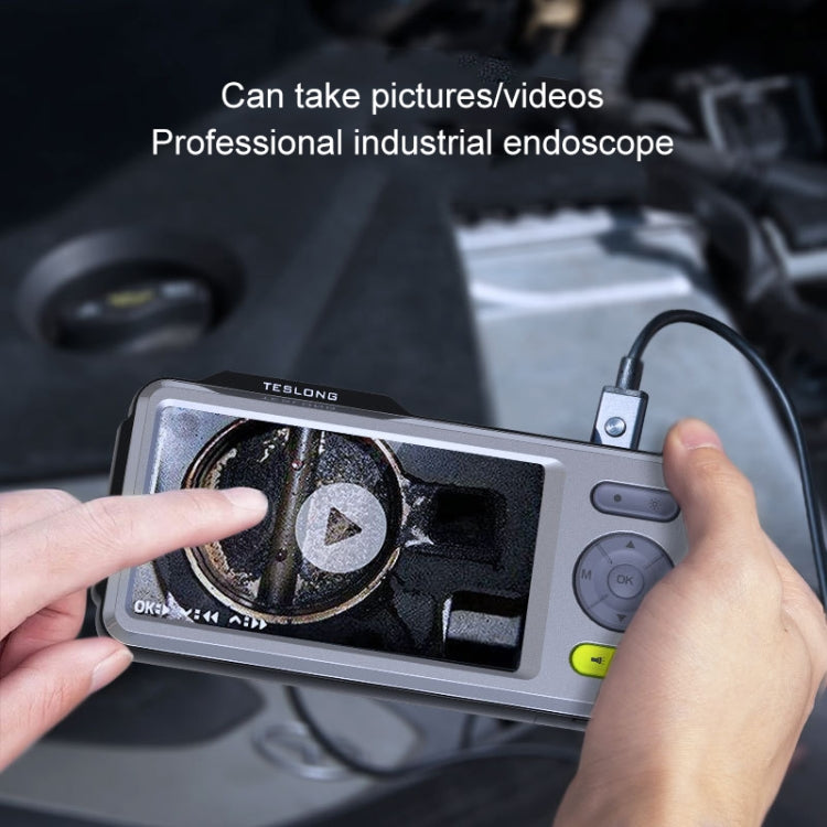 TESLONG NTS500B 5 inch 5mm Dual Lens HD Endoscope 200W Pixel Industrial Endoscope