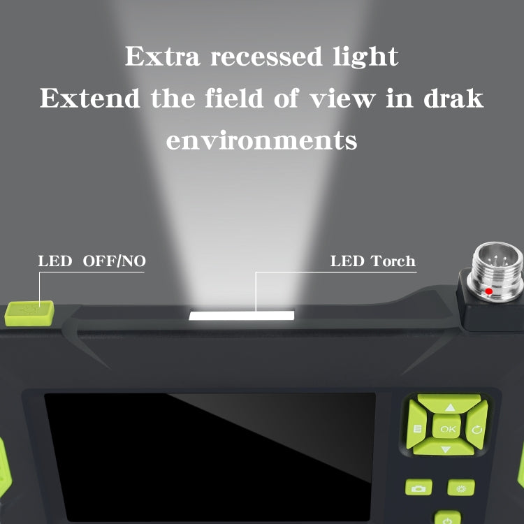 P30 5.5mm IP67 Waterproof 4.3 inch HD Portable Endoscope Hard Cable Industrial Endoscope, Cable Length: 10m