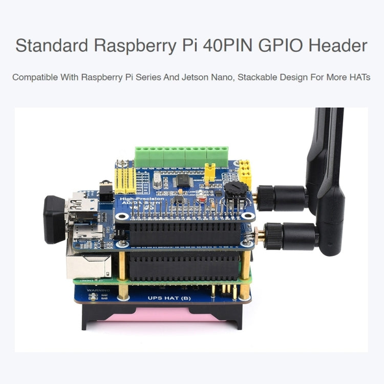 Waveshare SIM7600G-H M.2 4G HAT LTE CAT4 High Speed GNSS Global Band Module for Raspberry Pi