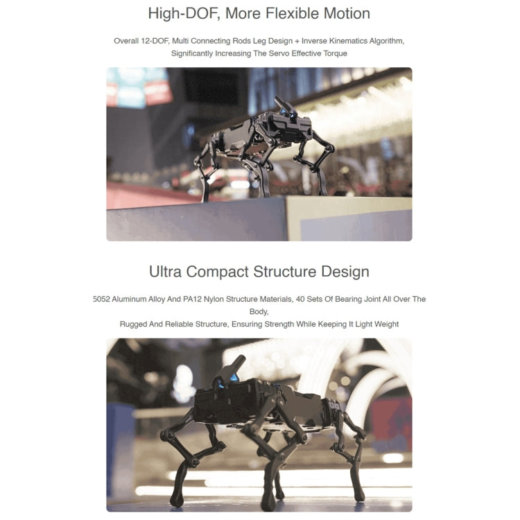 Waveshare WAVEGO 12-DOF Bionic Dog-Like Robot, Extension Pack
