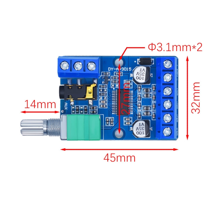 30Wx2 High-Power Stereo Digital Amplifier Board 12V/24V Power Supply DIY Power Amplification Module
