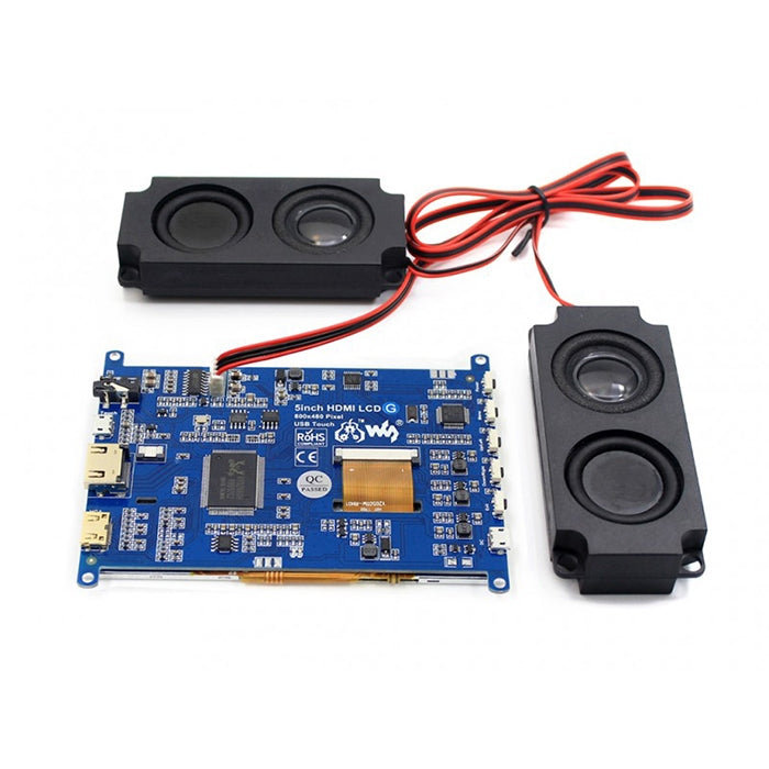 WAVESHARE 5 Inch HDMI LCD (G) 800x480 Touch Screen  for Raspberry Pi Supports Various Systems