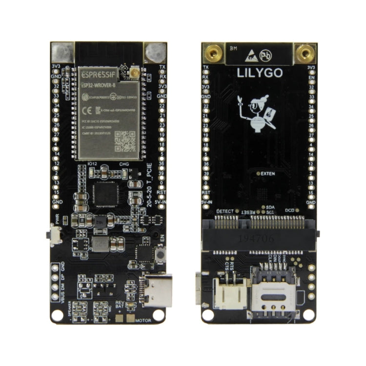 TTGO T-PCIE ESP32-WROVER-B AXP192 Chip WiFi Bluetooth Nano Card SIM Series Module 4MB Hardware Composable Development Board