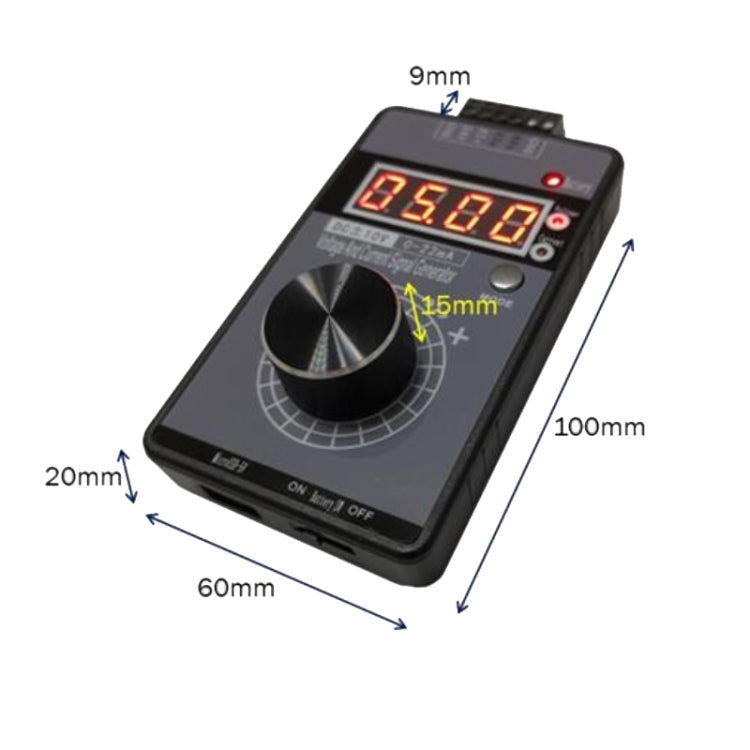 4-20mA 0-10V Signal Generator Adjustable Voltage Current Simulator, Built-in Battery, Built-in Battery