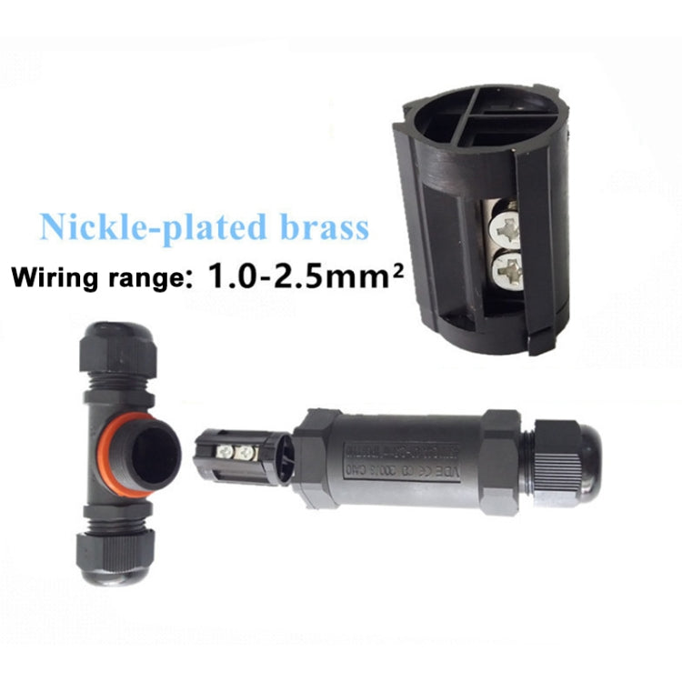 XY25 IP68 Waterproof 3 Pin T-type Cable Connector