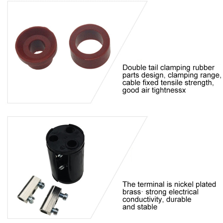 XY20 IP68 Waterproof 3 Pin Straight Cable Connector